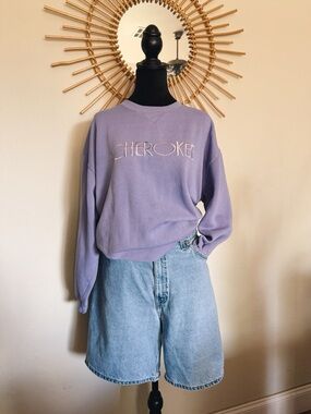 Cherokee Lavender Crewneck Sweatshirt